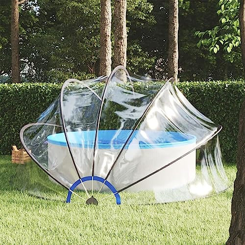 YUMENG Cubierta Capota de Piscina, Protección contra Sol Lluvia, Carpa Toldo Refugio, 440x220 cm