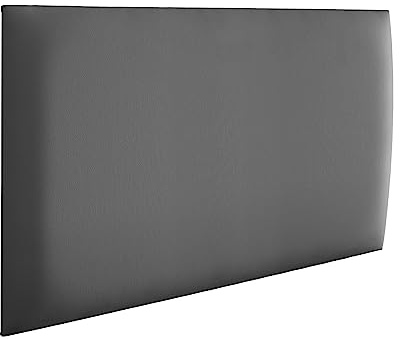 RAVIO Wandpaneele gepolstert | 3D Wandverkleidung mit Schaumstoff | Wandkissen als Kopfteil für Bett | Wanddekoration für Schlafzimmer, Kinderzimmer, Büro, Diele | (Soft 29 - Grau, 70x30 cm)
