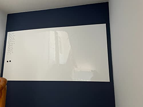 Ferromagnetische Whiteboardfolie | 20 Formate | selbstklebend & magnetisch | Eisenfolie | Magnetwand | Ferro Whiteboardfolie | Pinnwand | Farbe: Weiss (50x30cm)