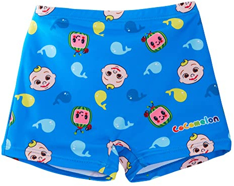 CoComelon Badshorts för barn, JJ badbyxor för barn, strandshorts för semester, Blå, 3 år