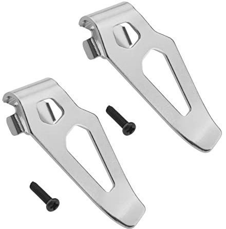 EMSea - Lote de 2 ganchos para cinturón, compatible con Milwaukee M12, 12 V, taladro de percusión, herramientas eléctricas, piezas de repuesto con tornillos de metal