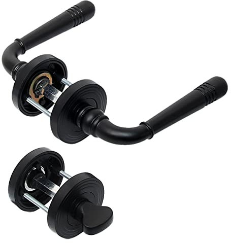 Häusler Onlinehandel GmbH Türbeschlag 2309 Helena R WC Schwarz PVD Türklinke