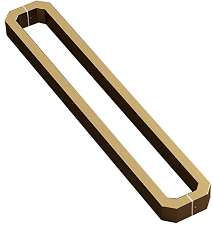 BODHIS Door Handle Sliding Barn Stainless Steel, Modern Interior & Exterior Front Door Push Pull Door Handle Brushed Nickel (Gold 60 cm (24)