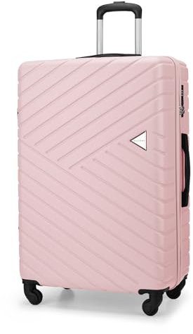 Puccini Koffer Reisekoffer Hartschalen Trolly Beautycase Malaga (Rosa (3C), Groß)