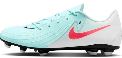 Nike Soccer Shoe Nike Phantom Gx 2 Club Botas De Fútbol De Perfil Bajo MG, Mint/Atomic Red-Off Noir, FJ2557-300, 47.5 EU (13 US)