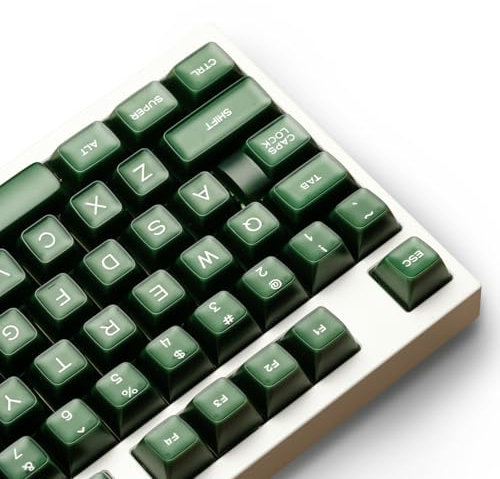 ULTRAEQUIP Emerald Jade PBT Keycaps RSA Profile for Mechanical Keyboard Key
