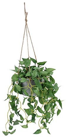 Gatuida Künstliche Rattan Hängetopfpflanze Lebensechte Wanddekoration Für Schlafzimmer Und Garten Pflegeleichtes Design Für Stilvolle