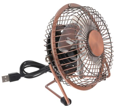 DOITOOL 360grado Ventilador USB Retro de Mini Ventilador de Escritorio para Casa Oficina y Viajes de Mesa