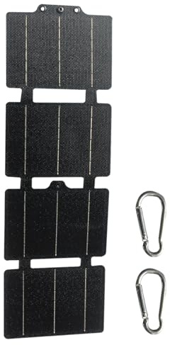 Chargeur solaire - Panneaux solaires pliables 30 W pour camping - Chargeur imperméable léger et compact pour téléphones et tablettes, pour randonnée, camping et activités de plein air