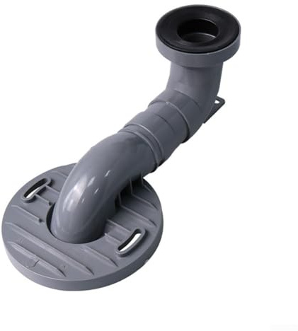 Sifone per WC in PVC, lunghezza regolabile, a prova di perdite e guarnizione a prova di perdite per tubi di scarico da 110 mm, adatto per diversi modelli di WC (300 mm)