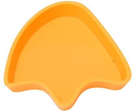 Bol de Nourriture pour Reptiles, Bol d'eau d'alimentation en Forme d'empreinte de Grande capacité pour lézards, Geckos, Tortues, matériau ABS Durable, Facile à Nettoyer (S)