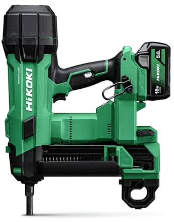 HiKOKI NC1840DAJPZ 18V Cordless Brushless Concrete Nailer Kit | 2 x 5.0Ah Batteries, Charger & Case, Gasless air-spring drive system, Drives 15–40mm concrete nails