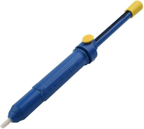 Helilyco Pompa dissaldante blu con punta resistente al calore, 330 mm di lunghezza per saldatura e rimozione saldatura