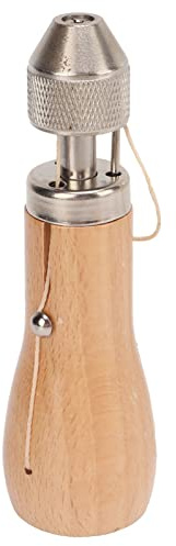 ZUUOZBYY Punteruolo per cucire in pelle Punteruolo per cucire in acciaio per cucito fai-da-te con manico antiscivolo Cucitrice a mano portatile per artigianato fai-da-te Tessuto
