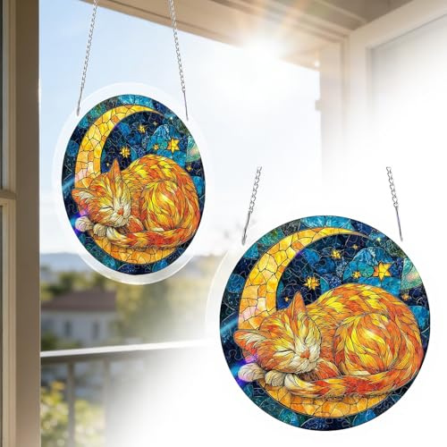 Acryl-Puzzle-Sonnenfänger-Fensteraufhängung, DIY-Puzzle-Set, Buntglas-Stil, Sonnenfänger-Panel, Acryl-Puzzle-Dekoration Für Frauen, Mutter, Geschenk, Heimdekoration, Wandkunst (J)