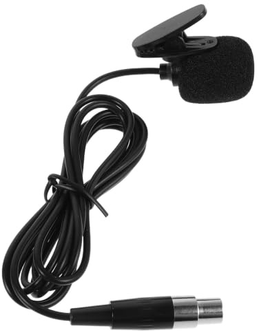AKOOSY Wired Lavalier Microphone Kabel Lapel Mic med Xlr Honkontakt Unidirectional Bröstfäste Mikrofon för Intervjuer och Sändningar