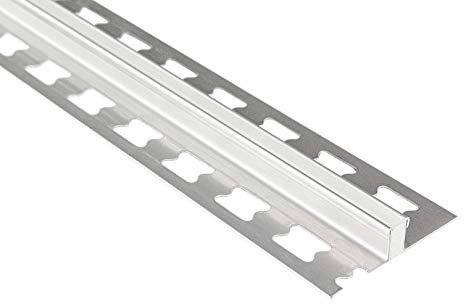 2 mètres | Rail de dilatation pour carrelage | Acier inoxydable | HEXIM | 12mm | HEX140 SI