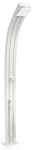 Arkema Design Doccia Solare A140-TL/9400 da Giardino Miscelatore e Doccetta Spring Top Line Perla Bianca