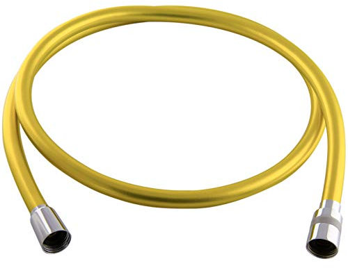 PaulGurkes Brauseschlauch Drehkonus 150cm Duschschlauch gelbgold Kunststoff 1,5m