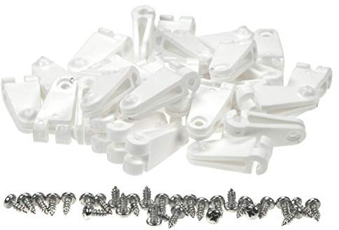 sunprotect 12589 Laufhaken, Zubehör für Seilspann-Markise/Sonnensegel/Sonnenschutz für Pergola Wintergarten Terrasse, weiß (5 x 10er Pack)