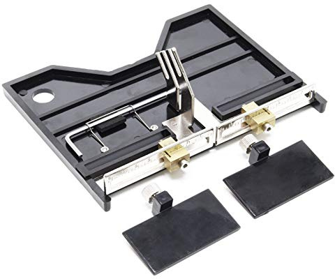 Wiltec Chariot de guidage linéaire pour coupe-polystyrène - Grand modèle - avec Échelle - pour Rainures Évidements - Matériaux isolants Styrodur Mousse