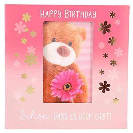 Depesche 11130-049 3D Klapp-Karte mit Musik und Licht, Glückwunsch-Karte zum Geburtstag, ca. 15,5 x 15,5 cm groß, Geburtstags-Karte inkl. passendem Umschlag, innen und außen bedruckt