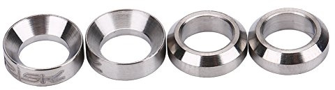 Alomejor 4Pcs / Lot Fahrradbremsschraube Unterlegscheibe Distanzstück TC4 Titanium Bremssattel Feste Schrauben Dichtung Distanzstück für MTB Mountainbike
