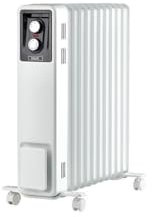 ewt Öko-Radiator NOC eco 25M, Zusatzheizung für große Räume, inkl. 3 Heizstufen, mobil dank Rollen & Griffmulden, Heizung mit Rippenaufbau für gleichmäßige Wärme, 2500 W, Weiß
