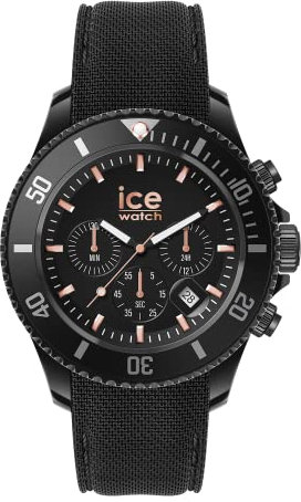 Ice-Watch - ICE chrono Black rose-gold - Orologio nero da Uomocon Cinturino in silicone - Chrono - 020620 (Large)