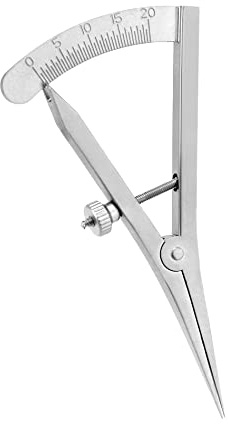 QWORK Mini prensa de borde de calibre de marcado ajustable de 3.5 pulgadas, brújula profesional de carpintero, separadores de resorte de precisión, calibradores de brújula, medidor de paso