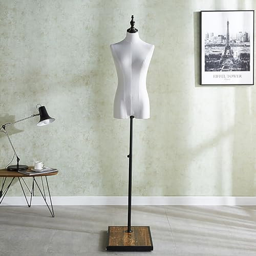Rozhuhro Weiblich Schaufensterpuppe, Schneiderpuppe, Schaufensterpuppe Torso weiblich, Höhenverstellbar Mannequin, Deko Mannequin,Triangle