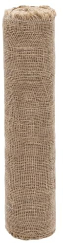 vidaXL Jutegewebe, Juterolle für Partys Hochzeitsfeier, Jutestoff für Tischläufer, Jute Tischläufer Juteläufer Juteband, 100% Jute