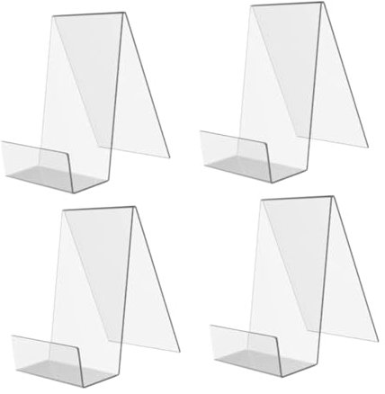 NUOBESTY 4stücke Buchdisplay Transparente Ständer Für Bücher Und Kunstwerke Rutschfeste Ausstellungsständer Für Zuhause Und Büro