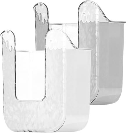 AOOPOO Feuchttücher Box Wand, Wandhalterung Küchentücher Aufbewahrungsbox Toilettenpapier Spender Ohne Bohren Transparentes Taschentuchbox Halter Kosmetiktücher für Küche, Schlafzimmer, Badezimmer