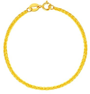 Tolldek 18K Gold 750 Armband, Mesh Form Bettelarmband, Armband Charms Gelbgold Au750 Armbänder Damen mit Anhänger Echt Schmuck, 16CM