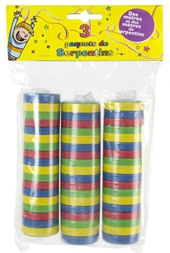 3 rotoli da 18 stelle filanti