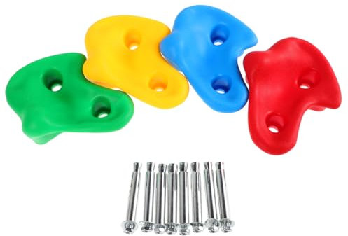 Yardwe 4piezas Escalando Rocas De Pared Interior y Exterior Agarre De Roca para Niño Conjunto De De Patio De Sostener