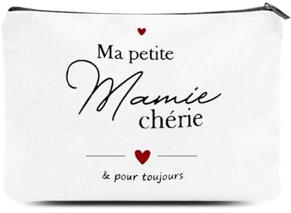 Pochette Cadeau Mamie Cadeau Grand Mère Trousses à Maquillage Mamy Cadeaux Fête des Mères Sac à Cosmétiques de Mamie Grands-Mere