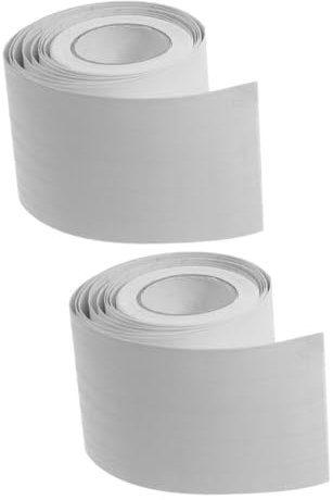 DIYEAH 2sets Peel and Stick Baseboard Flexible Grain Skirting Board Molding Trim for Bedroom Hallway Tv Background Wall Easy Application No Tools Required 2rolls*2