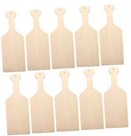 LIFKOME 10pièces Lot De Mini-planches à Découper Bois Avec Poignée Planches à Découper Pour Bricolage Et Cuisine