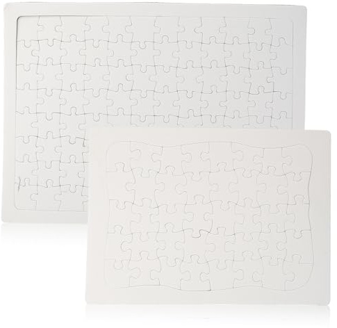 TOYANDONA Kinder Selbstgemacht Puzzle 2 Satz Graffiti Puzzle aus Papier und Kunststoff für Kinder zum Selber Bemalen für Jungen und Mädchen