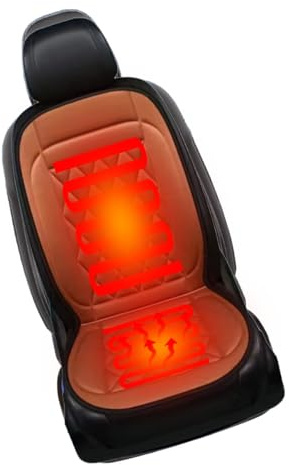 Möge Auto Sitz Auflage Sitzkissen Sitzbezug für volle Rückenlehne im Winter Winter Auto Sitzkissen Fahrersitz Bequemer Sitzkissen Auto Erwachsene LKW,SUV Oder Transporter(Brown,1PCS)