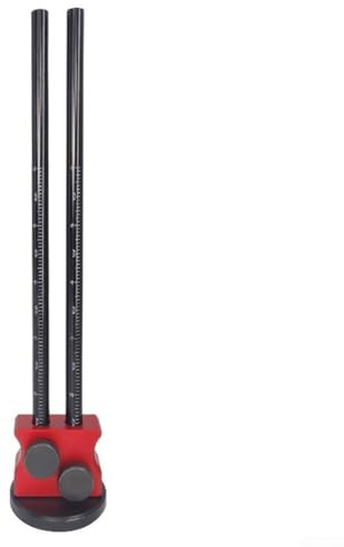 Regla de trazado de rueda de doble cabeza para carpintería con escalas métricas e imperiales para dibujo de líneas y herramientas de diseño para HO