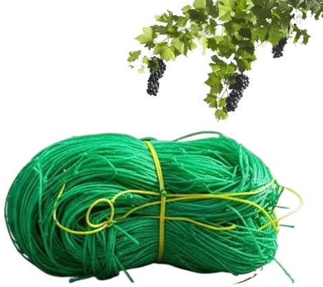 Red de enrejado para plantas - Cuerda de enrejado | Red de soporte para plantas, 2x5 m, soporte para escalada, malla de jardinería, cultivo de malla para pepino, tomate, berenjenas, uvas, lufas, veget