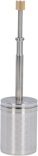 Coffee and Tea Maker, Press Type Coffee Infuser, Portable Stainless Steel Micro French Press, Reusable Coffee Brew Plunger Filter, for Home and Travel-Ling