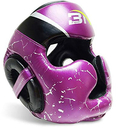 MTTKTTBD Boxhelm für Kampfsport,Kopfschutz mit hoher Schlagdämpfung,Gesichtsschutz mit Perfekter Sicht und geringer Schweißentwicklung. MMA, Boxen, Kickboxen