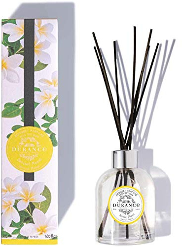 DURANCE Les Eternelles Duftstäbchen-Diffusor (Sensual Monoï, 225 ml) für Schlafzimmer, Badezimmer, Büro, Zuhause