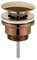 Kibath L480671 Universal-Klick-Klack-Ventil, Roségold, Push-up-Ablaufgarnitur für Waschbecken und Bidet, Mutter 1 1/4, aus Messing