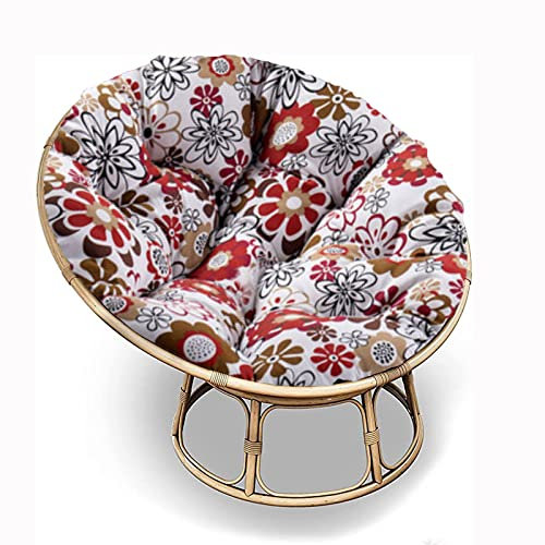 SRHWBF Papasan-Sitzkissen Polster Bodenkissen für Schwingsessel Stuhlkissen Für Innen Balkon Draussen Patio Garten (NUR Kissen) (F9 Ø180cm/70.8 in)