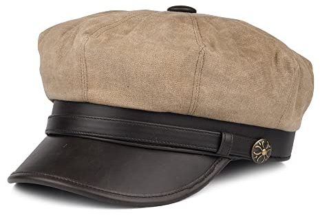 Jaxon & James Rebel Motorcycle Cap - Britisches Hellbraun